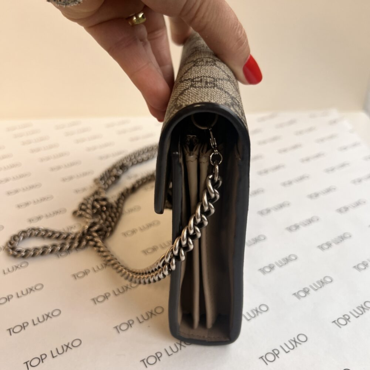 GUCCI DIONYSUS MINI BAG GG SUPREME MONOGRAM BEIGE