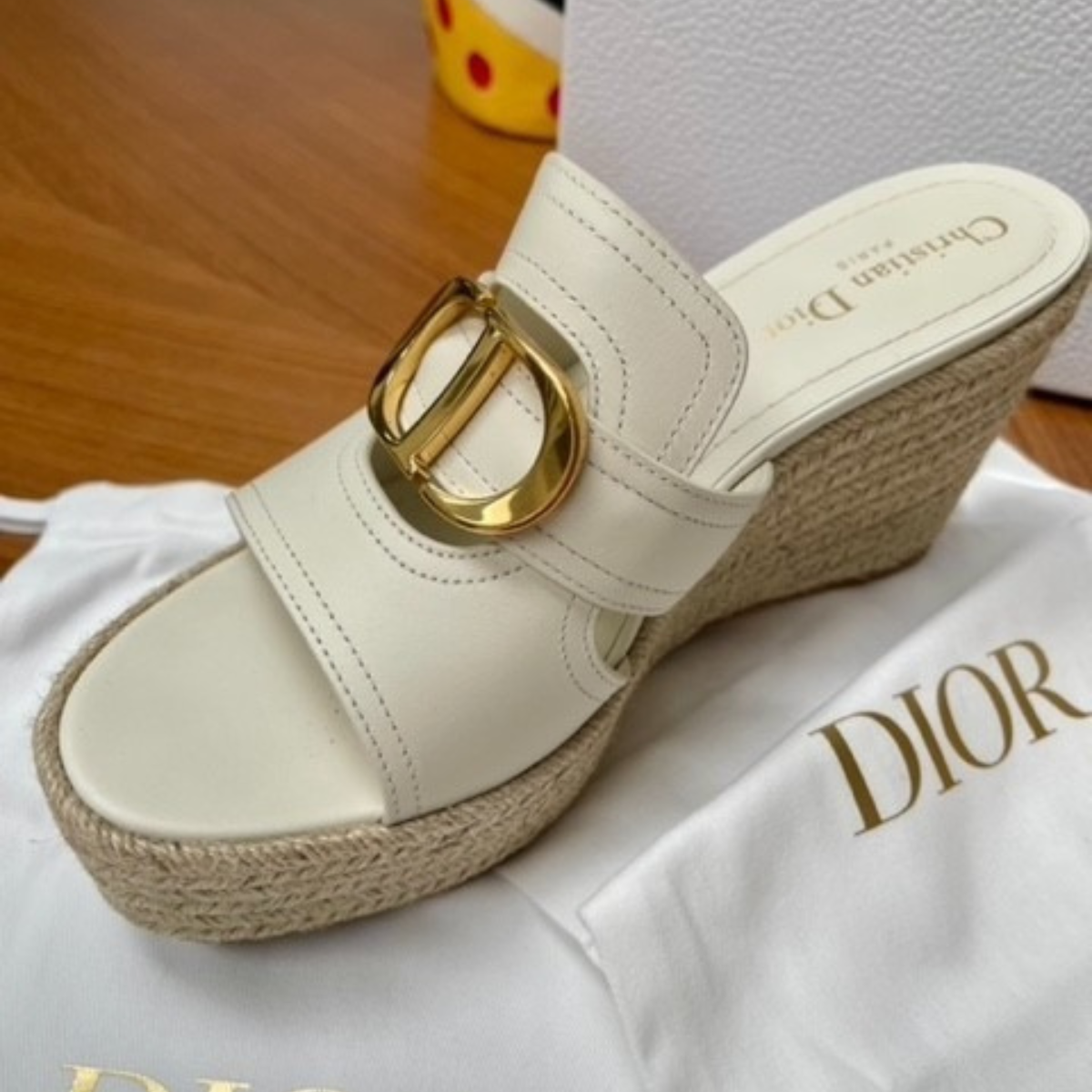 DIOR BOBBY CROSSBODY & 30 MONTAIGNE WEDGE SLIDES SET